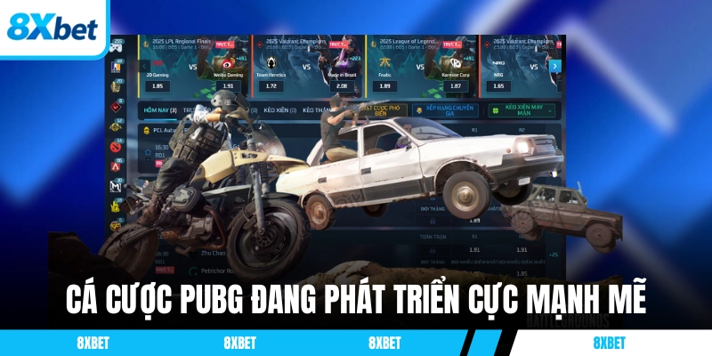 Cá cược PUBG đang phát triển cực mạnh mẽ